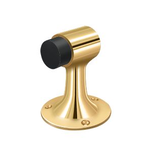 Deltana 3" Heavy Duty Floor Mount Bumper in PVD Polished Brass finish