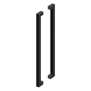 Deltana 36" CTC Back-to-Back Extra Large Contemporary Pulls in Flat Black finish