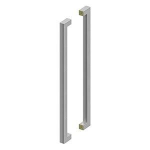 Deltana 36" CTC Back-to-Back Extra Large Contemporary Pulls in Satin Stainless Steel finish