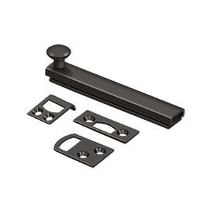 Deltana 4" Heavy Duty Concealed Scew Surface Bolt in Oil Rubbed Bronze finish