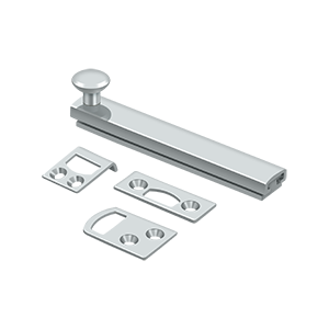 Deltana 4" Heavy Duty Concealed Scew Surface Bolt in Polished Chrome finish