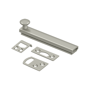 Deltana 4" Heavy Duty Concealed Scew Surface Bolt in Satin Nickel finish