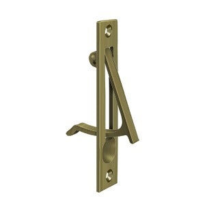 Deltana 4" Sliding Pocket Door Edge Pull in Antique Brass finish