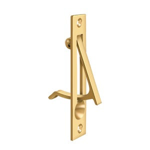 Deltana 4" Sliding Pocket Door Edge Pull in PVD Polished Brass finish