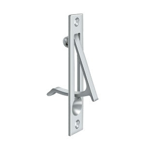 Deltana 4" Sliding Pocket Door Edge Pull in Polished Chrome finish