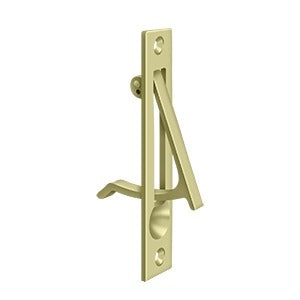 Deltana 4" Sliding Pocket Door Edge Pull in Unlacquered Brass finish