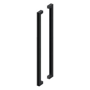 Deltana 42" CTC Back-to-Back Extra Large Contemporary Pulls in Flat Black finish