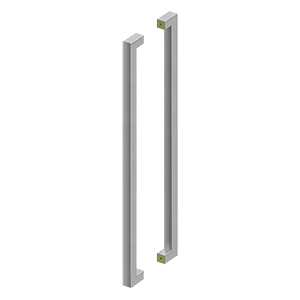 Deltana 42" CTC Back-to-Back Extra Large Contemporary Pulls in Satin Stainless Steel finish