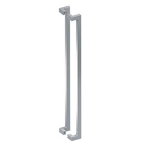 Deltana 48" Back-to-Back Modern Offset Pulls in Satin Stainless Steel finish