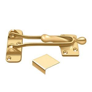 Deltana 5" Security Door Guard in PVD Polished Brass finish