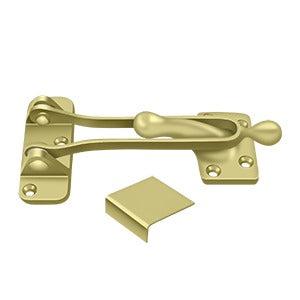 Deltana 5" Security Door Guard in Polished Brass finish