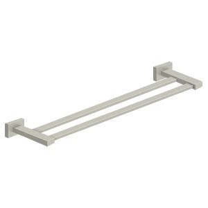 Deltana 55D Modern Series 24" Double Towel Bar in Satin Nickel finish