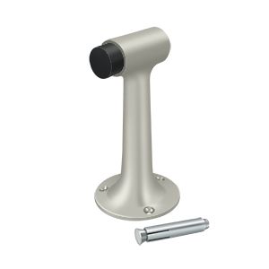 Deltana 6" Heavy Duty Floor Mount Bumper in Satin Nickel finish