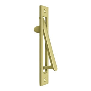 Deltana 6" Sliding Pocket Door Edge Pull in Polished Brass finish