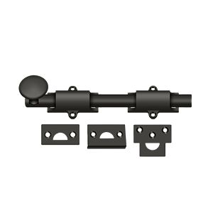 Deltana 8" Heavy Duty Surface Bolt in Oil Rubbed Bronze finish