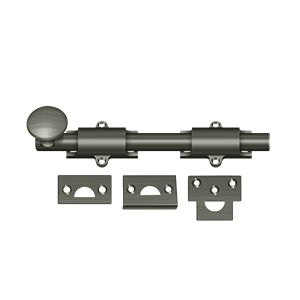 Deltana 8" Heavy Duty Surface Bolt in Pewter finish