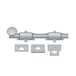 Deltana 8" Heavy Duty Surface Bolt in Satin Chrome finish