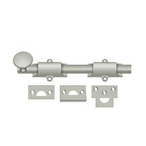 Deltana 8" Heavy Duty Surface Bolt in Satin Nickel finish