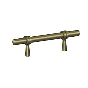 Deltana Adjustable Pull, 4 3/4" in Antique Brass finish