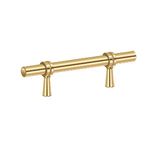 Deltana Adjustable Pull, 4 3/4" in PVD Polished Brass finish