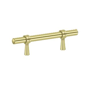 Deltana Adjustable Pull, 4 3/4" in Polished Brass finish