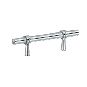 Deltana Adjustable Pull, 4 3/4" in Polished Chrome finish