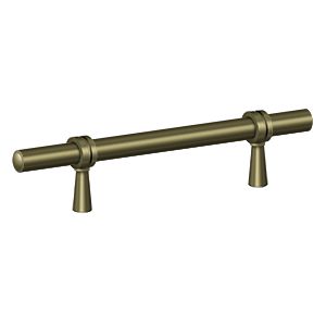 Deltana Adjustable Pull, 6 1/2" in Antique Brass finish