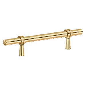 Deltana Adjustable Pull, 6 1/2" in PVD Polished Brass finish