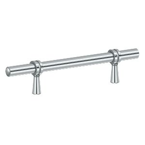 Deltana Adjustable Pull, 6 1/2" in Polished Chrome finish