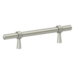 Deltana Adjustable Pull, 6 1/2" in Satin Nickel finish