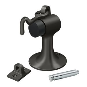 Deltana Cement Floor Mount Bumper with Hook and Eye in Oil Rubbed Bronze finish