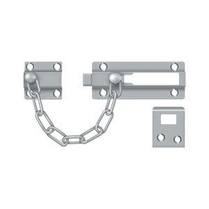 Deltana-Chain Door Guard / Doorbolt-Satin Chrome-Coastal Hardware Store