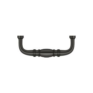 Deltana Colonial Wire Pull, 3" C-to-C in Oil Rubbed Bronze finish