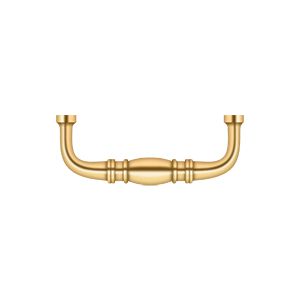 Deltana Colonial Wire Pull, 3" C-to-C in PVD Polished Brass finish