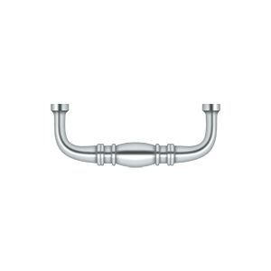 Deltana Colonial Wire Pull, 3" C-to-C in Polished Chrome finish