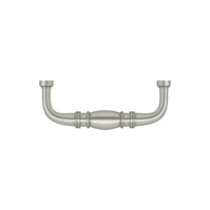 Deltana Colonial Wire Pull, 3" C-to-C in Satin Nickel finish