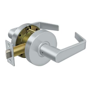 Deltana Commercial Passage Standard Grade 2 Clarendon Lever in Satin Chrome finish