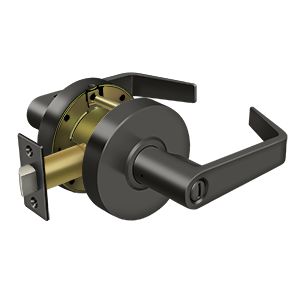 Deltana Commercial Privacy Standard Grade 2 Clarendon Lever in Oil Rubbed Bronze finish