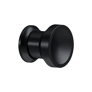 Deltana Contemporary Chalice Knob in Flat Black finish