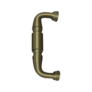 Deltana Door Pull, 6" C-to-C in Antique Brass finish