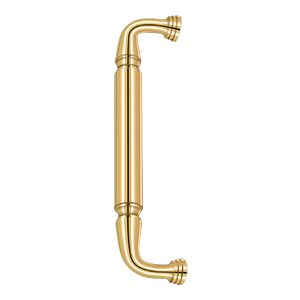 Deltana Door Pull without Rosette, 10" C-to-C in PVD Polished Brass finish