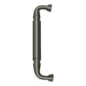 Deltana Door Pull without Rosette, 10" C-to-C in Pewter finish