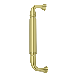 Deltana Door Pull without Rosette, 10" C-to-C in Polished Brass finish