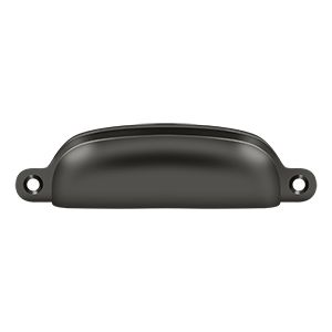 Deltana Exposed Shell Pull, 4" in Oil Rubbed Bronze finish