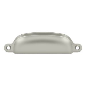 Deltana Exposed Shell Pull, 4" in Satin Nickel finish