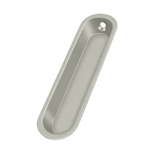 Deltana Flush Pull, 4" x 1" x 1/2" in Satin Nickel finish