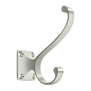 Deltana Heavy Duty Coat and Hat Hook in Lifetime Polished Nickel finish