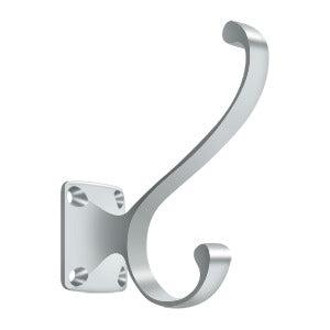 Deltana Heavy Duty Coat and Hat Hook in Polished Chrome finish