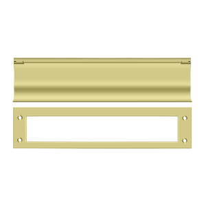 Deltana Heavy Duty Mail Slot, 13" in Polished Brass finish