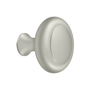 Deltana Heavy Duty Round Knob with Groove in Satin Nickel finish